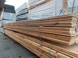 Ca. 126x Douglas veer en groef, 18x145mm, lengte 400cm